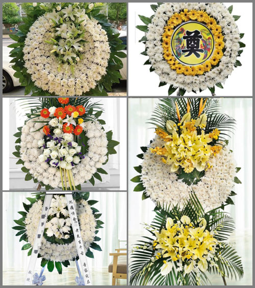 福建福州连江县潘度乡贵安村花圈速递